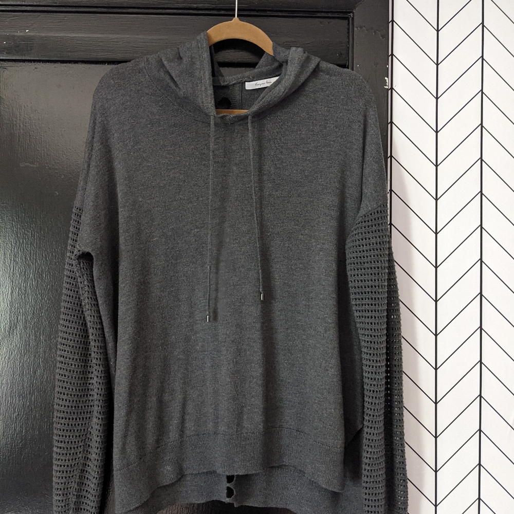 Stitch Fix Harper Lane Antara Crochet Sleeve Hoodie